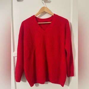 Women’s red sweater